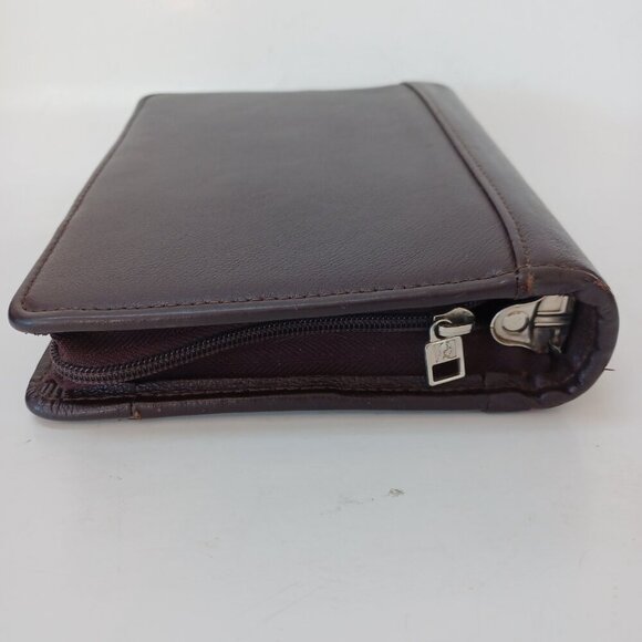 Franklin Covey Planner Franklin Quest Binder Brown Leather 6 Ring Organizer - Picture 9 of 16